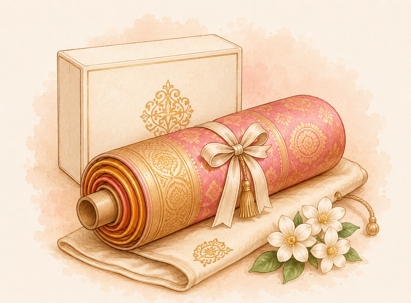 Saree Rolling Service